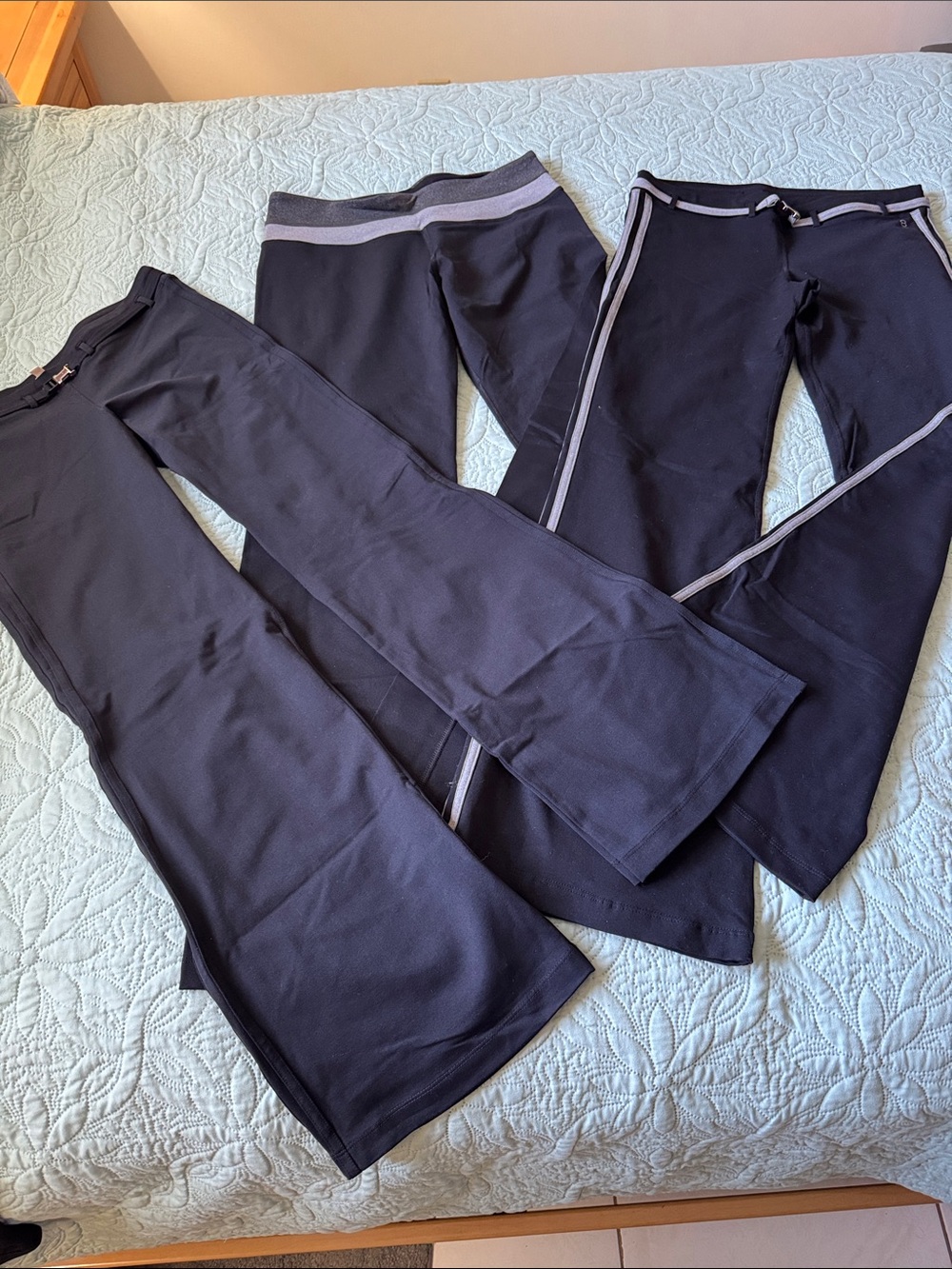 PH8 flared stretch pants- 3 PAIR